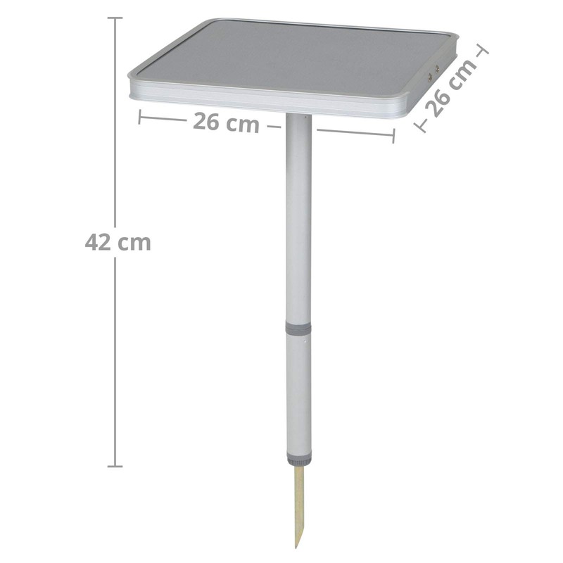 Bo-Camp Mini Camping Table Aluminium Side Table Angel Table Bivvy
