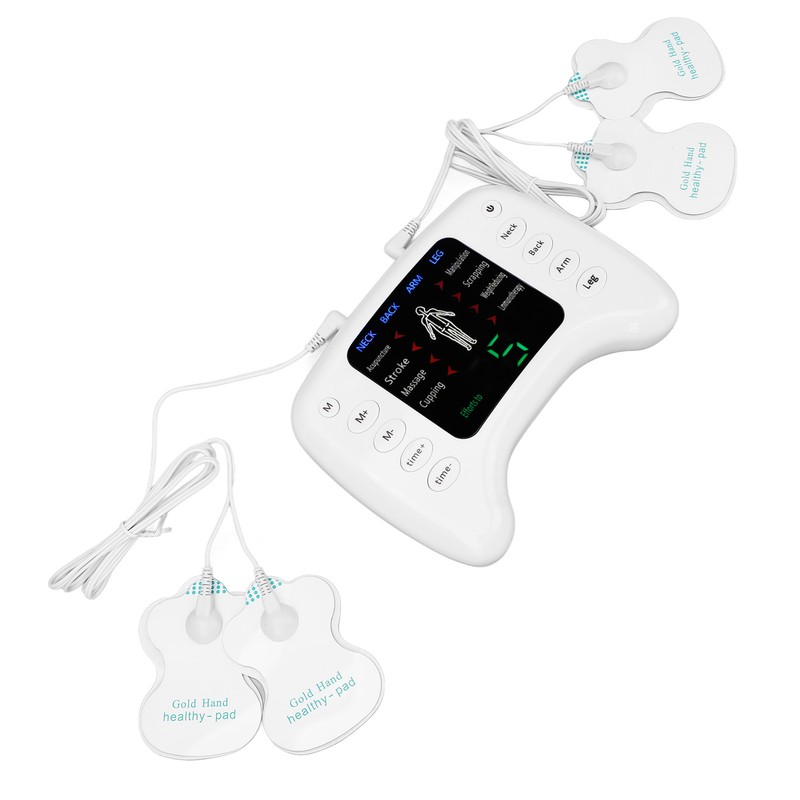 Electronic Pulse Massager Adjustable 15 Gears 8 Modes Timer Dual
