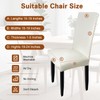 WUSOUPU Leather Dining Chair Covers Set of 4, Waterproof Chairs
