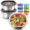 Stainless Steel Salad Bowls to go for Lunch Container Kit