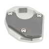 Motorcycle Side Stand Extension Plate Aluminum Alloy Gray Rustproof Replacement