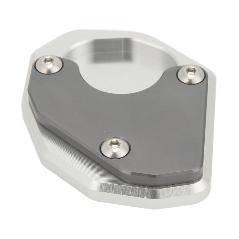 Motorcycle Side Stand Extension Plate Aluminum Alloy Gray Rustproof Replacement