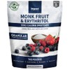 Monk Fruit Erythritol Sweetener, Zero Calorie Blend, Keto Friendly Sugar Substitute, Plastic Free Packaging (4lbs)