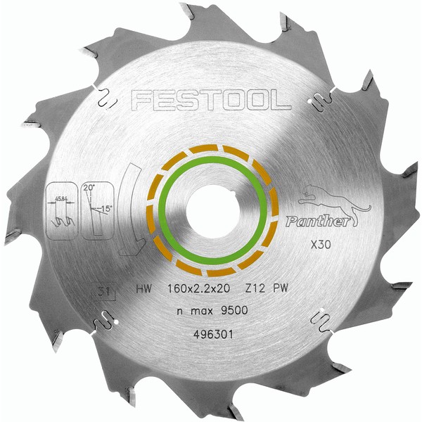 Festool 160x2,2x20 PW12 Panther Saw Blade