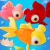 JOSON Goldfish Plush Stuffed Toy Soft Goldfish Doll Cushion Birthday