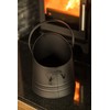 HomeZone Black Coal Bucket Fireside Accessories Kindling, Log, Coal &