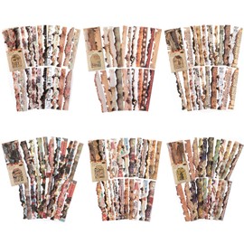 RISYPISY Vintage/Antique Look Scrapbook Stickers, Pack of 120 Burnt Old Decorative Stickers Border Aesthetic Stickers for Journaling, Photo Frame, Decoupage Stationary Supplies