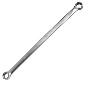 Double Box End Wrench 17 x 19 mm Extra Long Wrench Chrome Vanadium Steel Aviation Wrenches Metric 12 Point Extra 0 Degree Offset Polished Long Spanner Tools for Repairs, 17 Inch