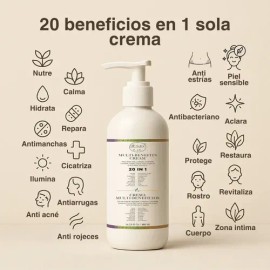 Crema 20 En 1 Uso Personal Y Profesional Spa Vegana Natural
