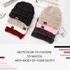 Pleneal 2 Pack Ponytail Winter Beanie Hats for Women, Stretch
