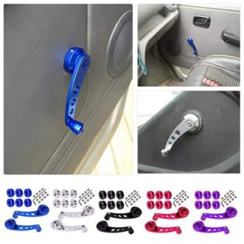 BESPORTBLE Car Window Handle Replacement Window Crank Handle Aluminum Universal Car Wagon Door Window Crank Handle Winder Car Door Accessories (Purple)