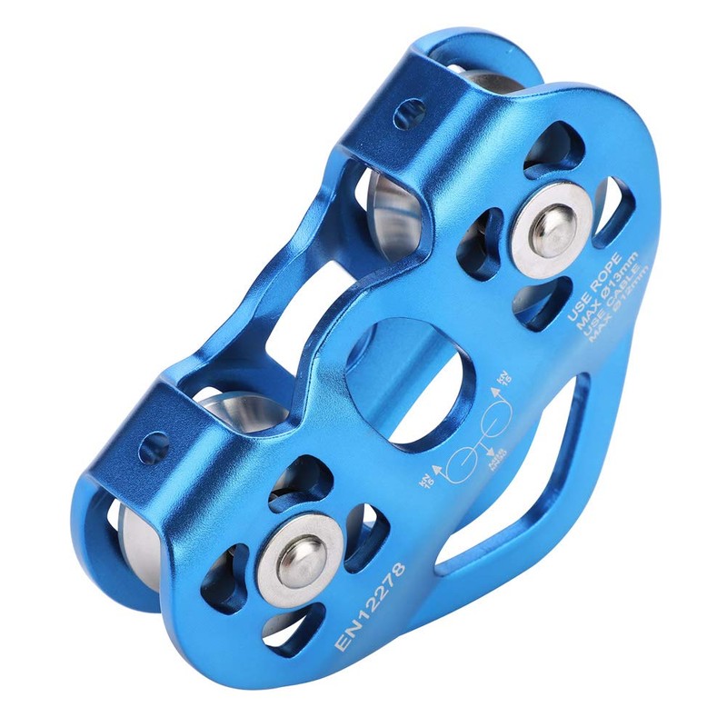 Pissente Double Trolley Pulley, pulley 30KN Aluminum Zip Line Rock