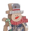 Luminous Christmas Ornament LED Light Emitting Wooden Christmas Decorations Ornaments