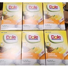 Dole (6) 6ct Tropical Splash Sugar Free Drink Mix Singles To Go 36 Packets Wholesale