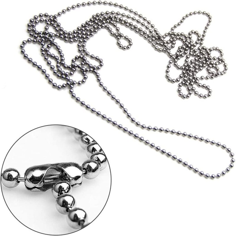 BetterJonny 6 m Ball Chain, 2.4 mm Stainless Steel Ball