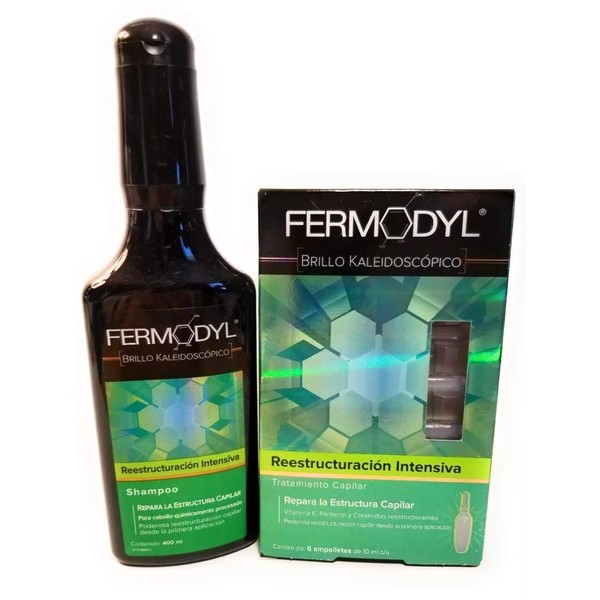 Fermodyl Reestructuracion Intensiva (6 ampolletas) y Shampoo by Fermodyl