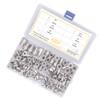 170pcs M3‑M10 304 Stainless Steel Rivet Nuts Durable Flat Head