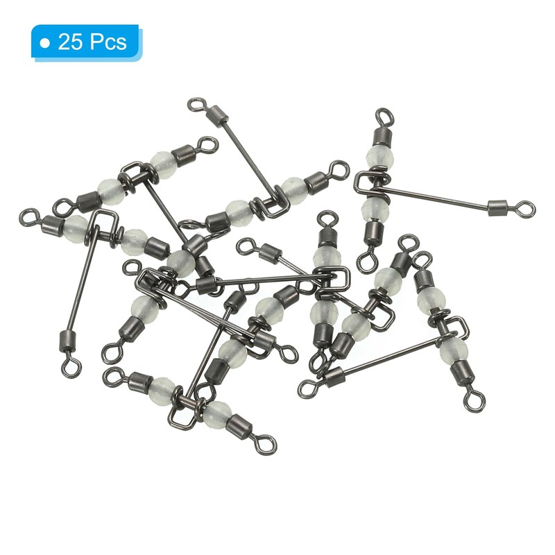 PATIKIL 3 Way Swivel 28lbs, 25 Pack Cross Line T