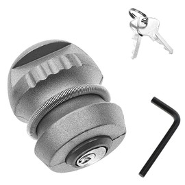 Nizirioo Anhängerschloss, Diebstahlsicherung Für Kugelkupplung, Kugelschloss, Anhängersicherheitsschloss Sicherheitsschleppkugelschloss Sicherheit Hitchlock Für Wohnwagenschloss Mit 2 Schlüssel