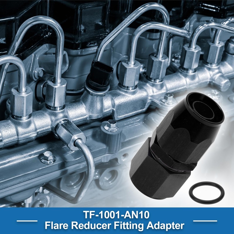 A ABSOPRO Female Flare Reducer Hose Fitting Adapter TF-1001-AN10 0°