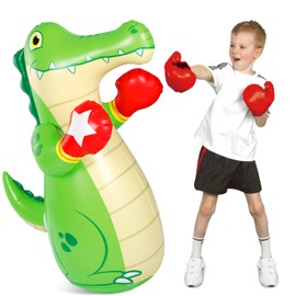 47" Kids Punching Bag, Inflatable Bopper Boxing Bag, Bounce Back Bag Gift for Kids, Boys and Girls