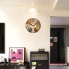 Constantplanet Farmhouse Wall Clocks for Living Room Decor Colorful Wall