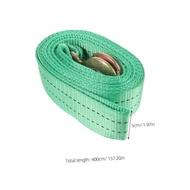 Cabilock Heavy Duty Tow Strap with Hook Capacity Durable Polyester Tow Rope for Trucks Easy to Use Store for Towing Operations Strong Load Bearing Performance