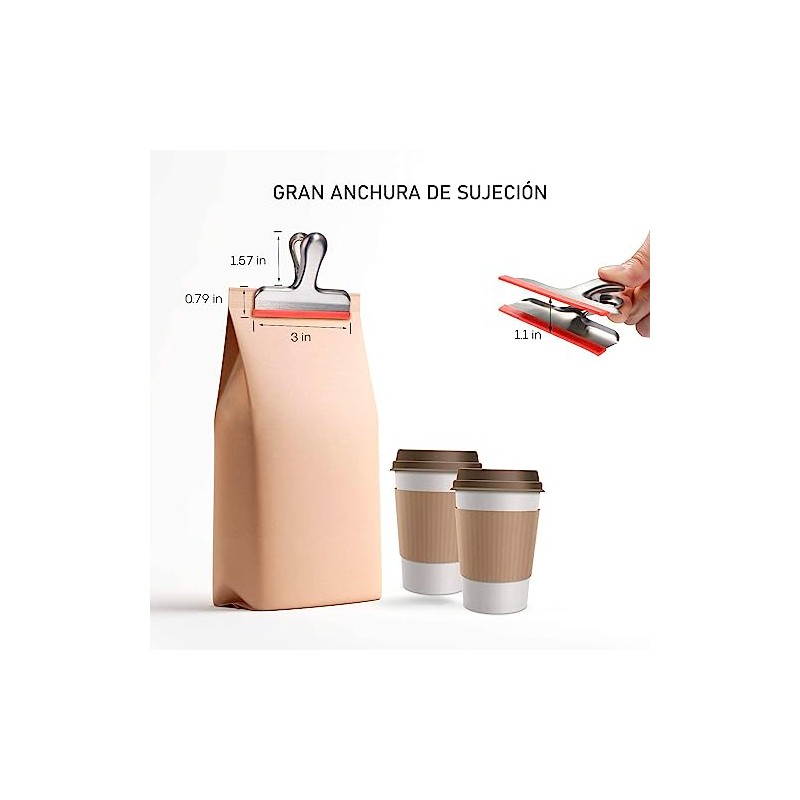 U Chef Set de 12 Clips para Bolsas Cubiertos de