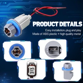 Relaxweex 2 Pcs Rear License Plate Light Lamp Bulb Socket Connector Wiring Pigtail Harness Kit Fit for F-150 2004-2021 Ranger 1998-2011 Explorer 2006-2010 F81Z-13411-AA AL8Z-13411-B