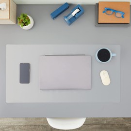 Stockroom Plus Frosted Clear Desk Protector Mat, 1.5mm Thick Writing Desk Blotter Pad for Office and Home (16 x 32 in)