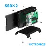UCTRONICS for Raspberry Pi SSD Case, Pi NAS Metal Vertical