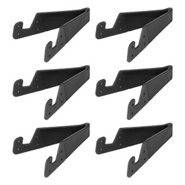 YSJCHEBS Pack of 6 Black Phone Holder, Desktop Stand, Foldable Phone Holder, Portable Phone Holder