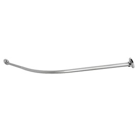 Kingston Brass CC7211 Edenscape Shower-Curtain-rods, 3.25'' (L) x 72'' (W) x 9-1/16'' (H), Polished Chrome