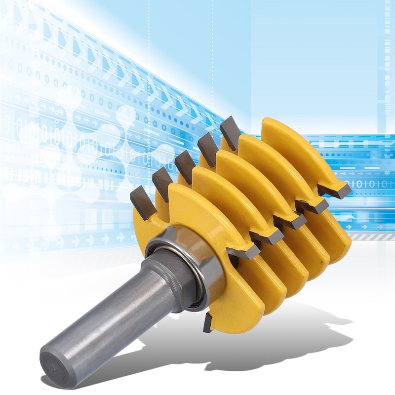 1/2in Shank Router Bit Finger Joint Woodworking Alloy Blade Chisel