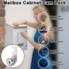 Chtaoxin Letterbox Lock, 16mm Mailbox Cabinet Cam Lock with 4