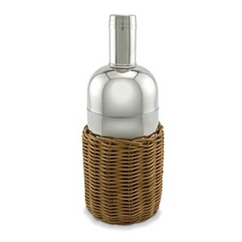 Epic 91-050 Martini Shaker Rattan/Mirror-Finish Polished Stainless Steel, Silver