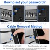 Flintronic Portable Safe Box with Code, Combination Security Case Lock