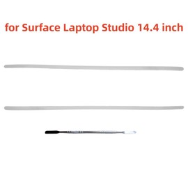 Tiras de goma de repuesto para Surface Laptop Studio de 14.5 pulgadas con palanca de acero inoxidable para computadora portátil, funda inferior antideslizante, tiras de goma para parachoques, color
