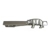 Silver Toned Smooth Hippo Square Tie Clip
