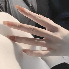 Nail Sugar Nail Decoration for Photos, Receptions, Parties, After-parties, Entrance Ceremonies, Nail Tips, 24 Pieces, 12 Sizes