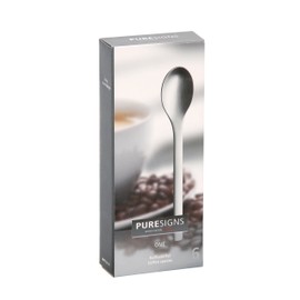 Puresigns One Extra Kaffeelöffel-Set aus 18/10 Edelstahl, 6 Stück, Matt, Langlebig & Spülmaschinenfest, Ideal für Kaffee und Dips, Geschenkbox Inklusive - Perfektes Einzugsgeschenk