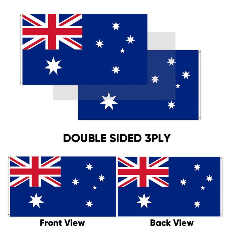 AUPOINT Australian Flag Aussie Flag Large 90x150cm Australia Day OZ