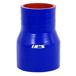 HPS HTSR-350-375-L6-BLUE Silicone High Temperature 4-ply Reinforced Reducer Coupler Hose, 30 PSI Maximum Pressure, 6" Length, 3-1/2" > 3-3/4" ID, Blue