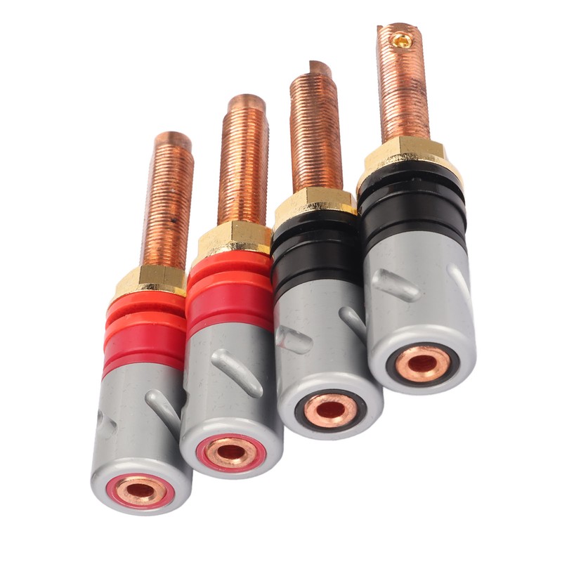 4pc Speaker Banana Plugs Connector Professional 4mm Pure Copper Heavy