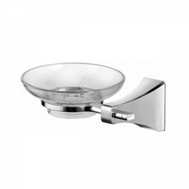 Clover Chrome Soap Dish Round