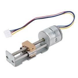 Mini Linear Stepper Motor 2 Phase 4 Wire 20 mm Stepper Motor Screw Motor with Planetary Gear for Slider Projects, Printers, Measuring Devices