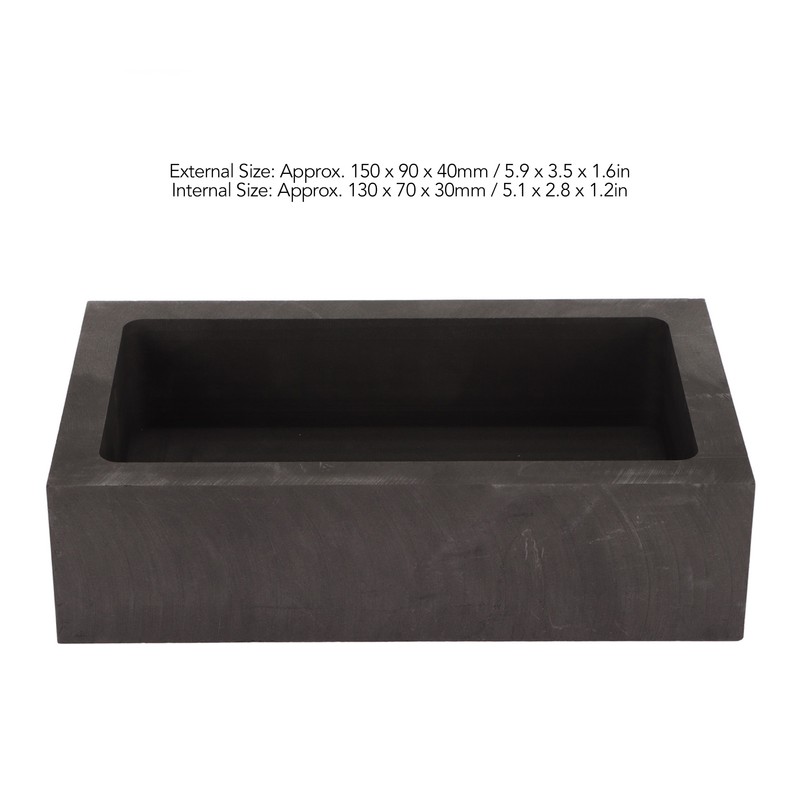 5000g Capacity High Purity Graphite Crucible Metal Refining Mould Ingot