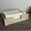 SAIDKOCC Natural Travertine Napkin Holder 9.8"x5.7"x2.4", Rectangle Guest Towel Dispenser