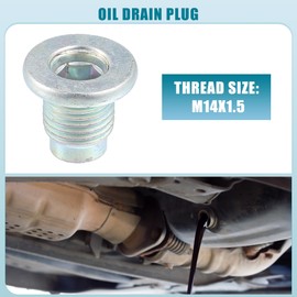 A ABSOPRO Mazda 3 06-23 Oil Drain Plug with Gasket No.FS5021249 (Set of 5)