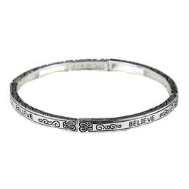 4030635 Believe Petite Stretch Bracelet Stretch Hope Faith Encouragement
